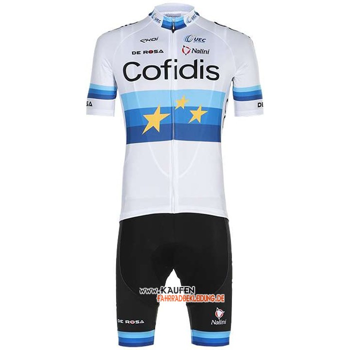 Cofidis Kurzarmtrikot 2020 und Kurze Tragerhose Campione Europa